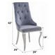 Dekel Gray Upholstered Side Chair Set of 2