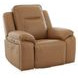 Callihan York Butternut Leather 89" Power Reclining Living Room Set with USB Charging and Heat Massage