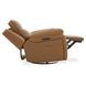 Callihan York Butternut Leather Glider Power Recliner with USB Charging and Heat Massage