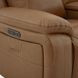 Callihan York Butternut Leather 81" Power Reclining Loveseat with Console and USB Charging