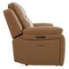 Callihan York Butternut Leather 81" Power Reclining Loveseat with Console and USB Charging