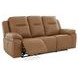 Callihan York Butternut Leather 89" Power Reclining Living Room Set with USB Charging and Heat Massage