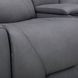 Langford Aline Blue Gray Leather 91" Zero Gravity Power Reclining Sofa with USB Charging and LED