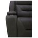 Langford Aline Coal Leather Glider Power Recliner with USB Charging and LED