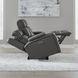 Langford Aline Coal Leather 80" Zero Gravity Loveseat with Console and USB Charging