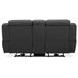 Langford Aline Coal Leather 80" Zero Gravity Loveseat with Console and USB Charging
