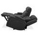 Langford Aline Coal Leather 80" Zero Gravity Loveseat with Console and USB Charging