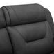 Langford Aline Coal Leather 91" Zero Gravity Power Reclining Sofa with USB Charging and LED