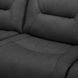 Langford Aline Coal Leather 91" Zero Gravity Power Reclining Sofa with USB Charging and LED