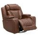 Caswell Nature Chestnut Leather 91" Zero Gravity Power Reclining Living Room Set with LED and USB Charging