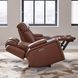 Caswell Nature Chestnut Leather 91" Zero Gravity Power Reclining Sofa with LED and USB Charging