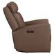 Beckham Aline Saddle Leather Glider Power Recliner with USB Charging