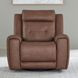 Beckham Aline Saddle Leather Glider Power Recliner with USB Charging