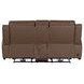 Beckham Aline Saddle Leather 79" Zero Gravity Power Reclining Loveseat with Console and USB Charging