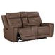 Beckham Aline Saddle Leather 91" Zero Gravity Power Reclining Living Room Set with USB Charging