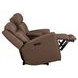 Beckham Aline Saddle Leather 79" Zero Gravity Power Reclining Loveseat with Console and USB Charging