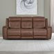 Beckham Aline Saddle Leather 91" Zero Gravity Power Reclining Living Room Set with USB Charging