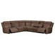 Beckham Aline Saddle Leather 7 Piece Modular Power Reclining Sectional with USB Charging