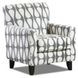 Contour Natural Hourglass Denim Performance Fabric Accent Chair