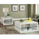 Elana Glossy White End Table