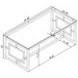 Merced Glass Top And Nickel Coffee Table