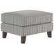 Durango Pewter Gray and Black Performance Fabric Rectangular Accent Ottoman