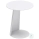 Sunny Isles White Outdoor Side Table