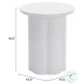 Kogur White Outdoor Side Table