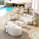 Kogur White Outdoor Side Table