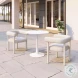Sunbath White Outdoor Dining Chair Set Of 2