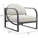 Flakt Ivory Upholstered Outdoor Accent Chair