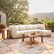 Christy Beige Outdoor Corner Chair
