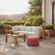 Christy Beige Outdoor Corner Chair