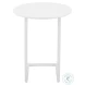 Noga White Outdoor End Table