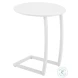Noga White Outdoor End Table