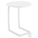 Noga White Outdoor End Table