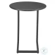 Noga Black Outdoor End Table