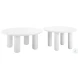 Ola White Outdoor Coffee Table Set