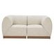 Christy Beige Outdoor Corner Chair