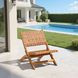Sunflare Brown Upholstered Outdoor Lounge Chair