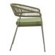 Skye Green Upholstered Outdoor Dining Chair Set of 2