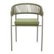 Skye Green Upholstered Outdoor Dining Chair Set of 2