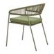 Skye Green Upholstered Outdoor Dining Chair Set of 2
