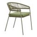 Skye Green Upholstered Outdoor Dining Chair Set of 2