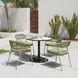 Rio Green Upholstered Outdoor Dining Chair Set of 2