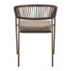 Skye Brown Upholstered Outdoor Dining Chair Set of 2