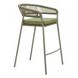 Skye Green Upholstered Outdoor Bar Stool Set of 2