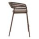 Skye Brown Upholstered Outdoor Bar Stool Set of 2