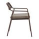 Rio Brown Upholstered Outdoor Dining Chair Set of 2