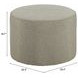 Moxy Green Upholstered Outdoor Round Ottoman